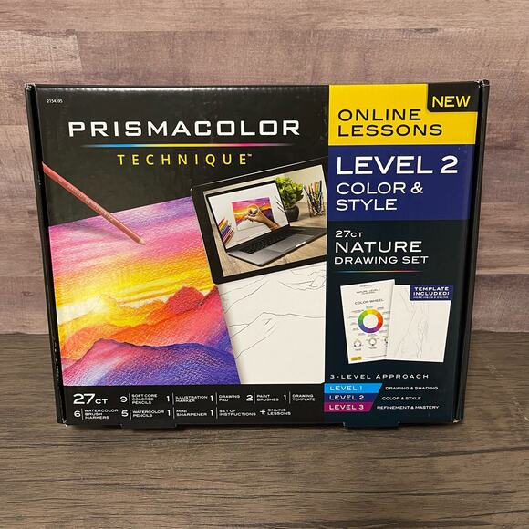 NIB Prismacolor Technique Nature Drawing Set - Level 2 - Picture 1 of 2